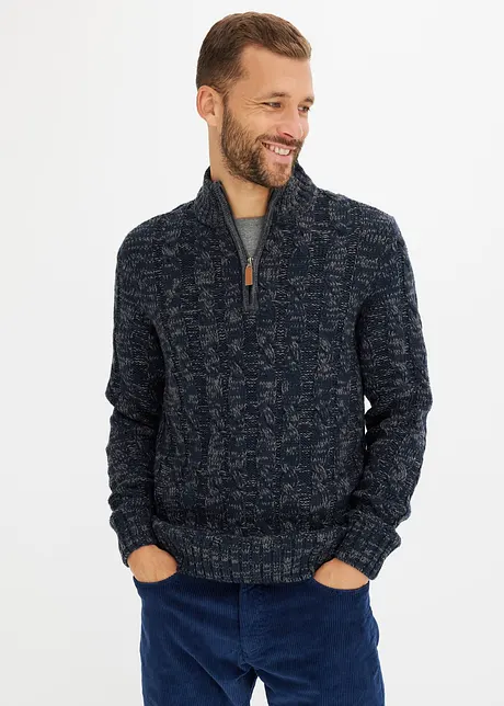 Troyer Pullover mit Reißverschluss, bonprix