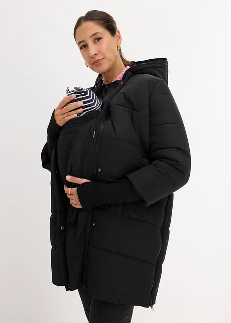 3-in-1 warmer Umstandsmantel mit Trageeinsatz, bonprix