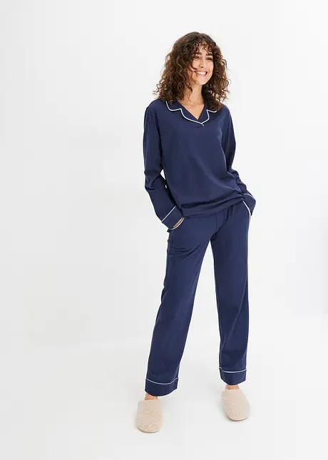 Pyjama en coton doux avec poches, bonprix