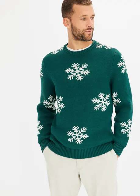 Pull de Noël avec du coton recyclé, bonprix