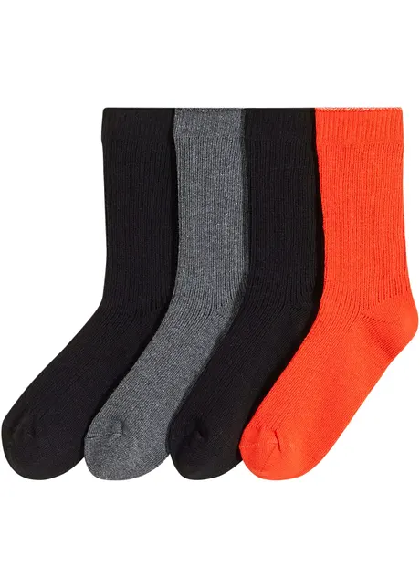 Socken mit Struktur mit Bio-Baumwolle (4er Pack), bonprix