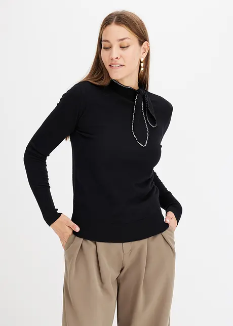 Pullover mit Schleifendetail, bonprix