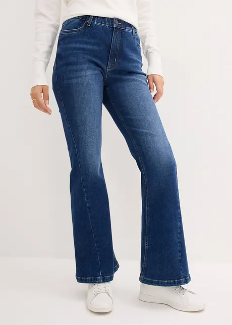 Flared-Jeans High Waist, Bequembund, bonprix