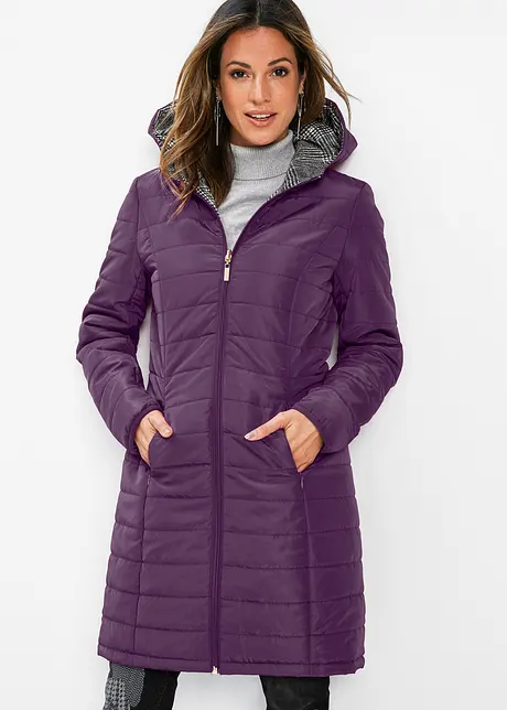 Beau manteau matelassé réversible, bonprix