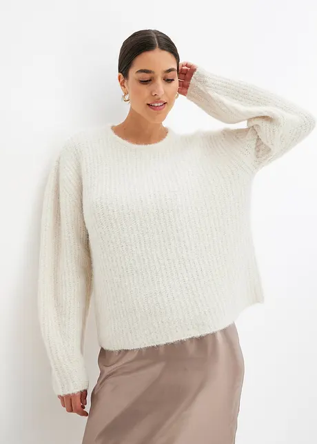 Pull en maille duveteuse, bonprix