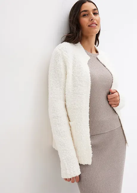 Strickjacke aus Bouclé Garn, bonprix