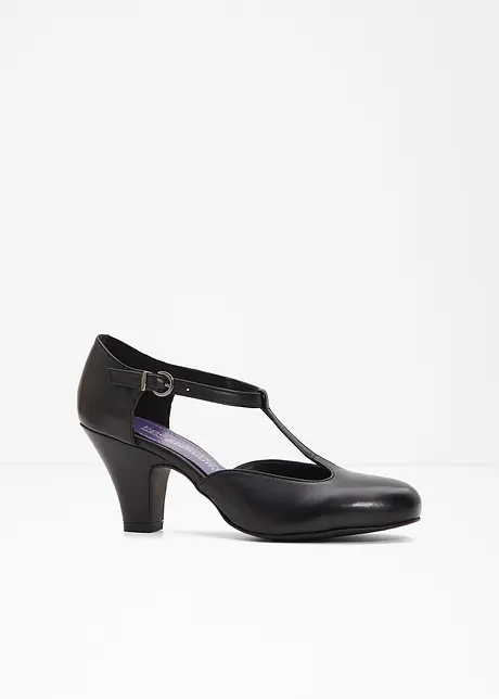 Salomés à talons en cuir, bonprix