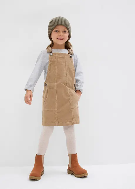 Latzkleid aus Cord, bonprix