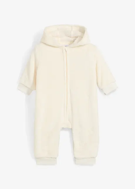 Baby Fleece-Overall mit Geweih, bonprix