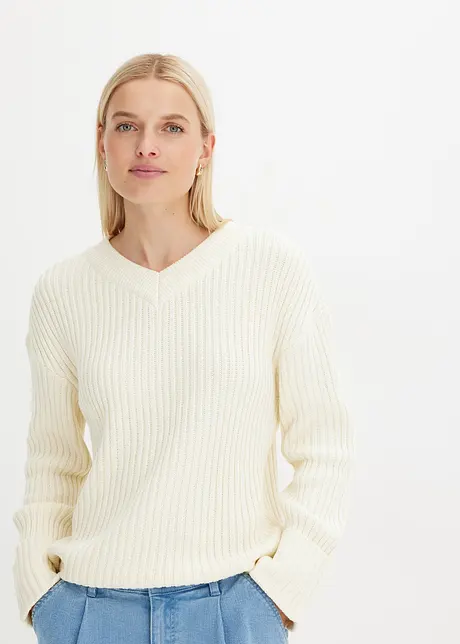 Pullover aus softem Baumwoll-Mix, bonprix