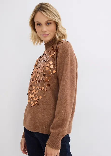 Pull à sequins, bonprix