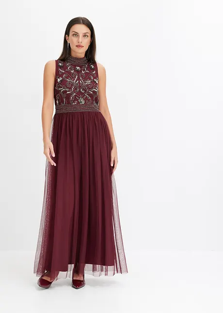 Maxikleid mit Perlenstickerei, bonprix