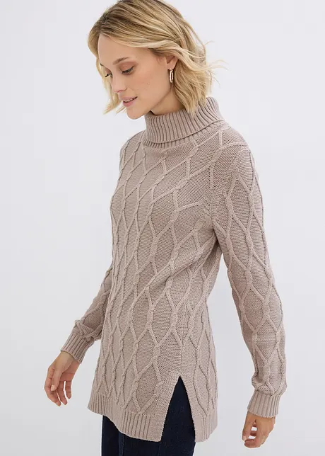 Zopfstrickpullover, bonprix