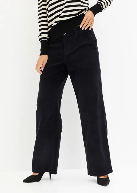 Pantalon ample en velours côtelé, bonprix