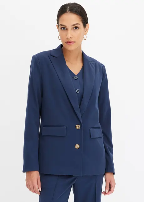 Blazer décontracté avec polyester recyclé, bonprix