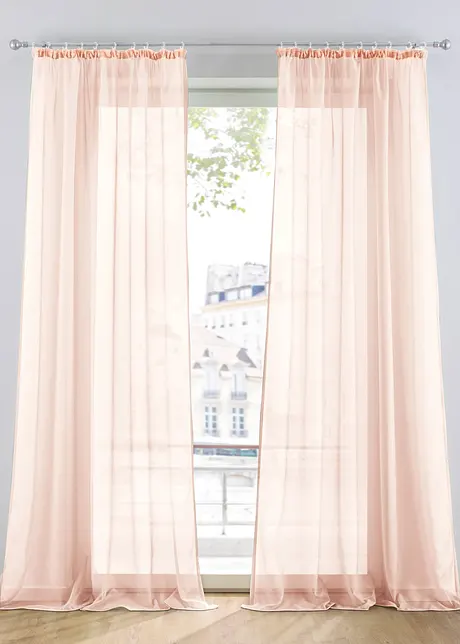 Gardine aus leichtem Voile (1er Pack), bonprix