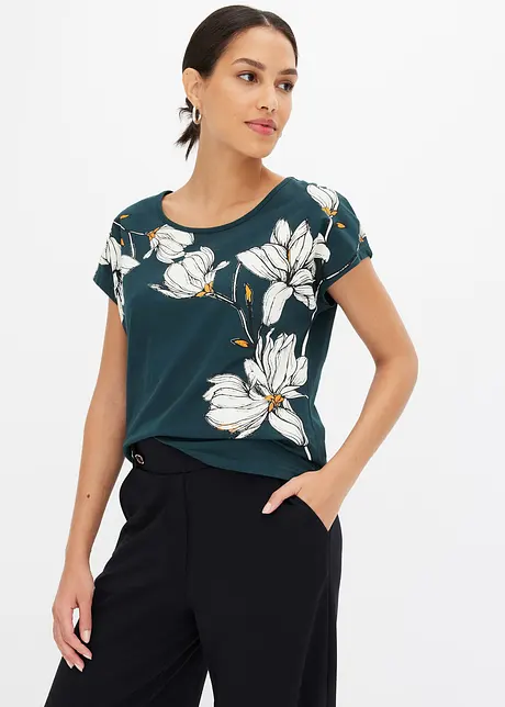 T-shirt à imprimé floral, bonprix