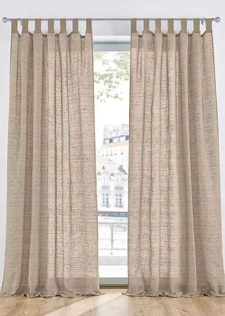 Voilage aspect lin (1 pce), bonprix