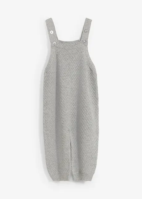 Leichte Strick-Latzhose mit verstellbaren Trägern, bonprix