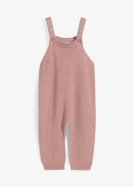 Leichte Strick-Latzhose mit verstellbaren Trägern, bonprix