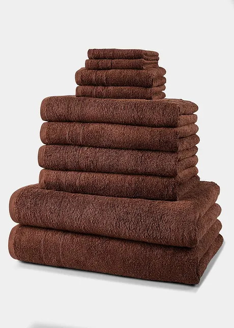 Serviettes de toilette (ens. 10 pces), bonprix