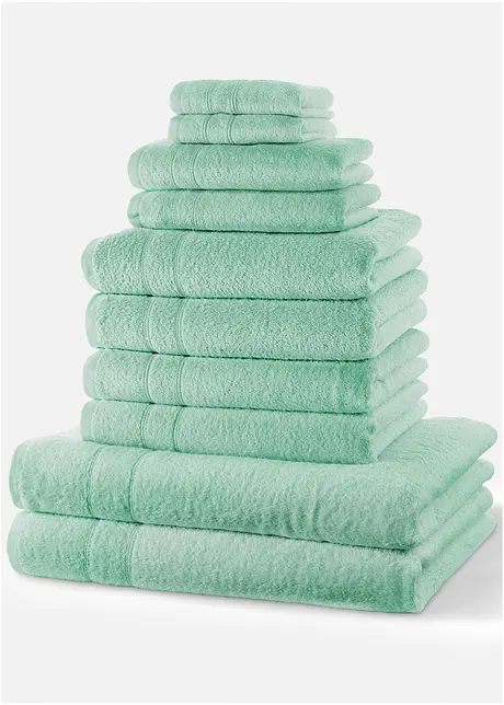 Serviettes de toilette (ens. 10 pces), bonprix