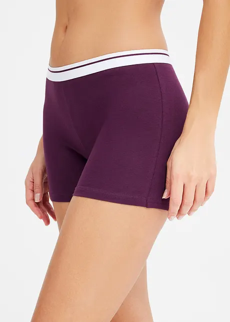 Damen Boxer (4er Pack) mittellang mit Bio-Baumwolle, bonprix