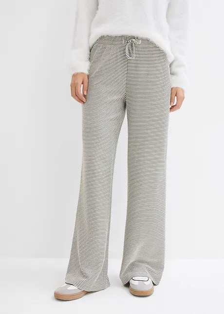 Gestreifte Jersey-Hose mit Kordelzug, bonprix