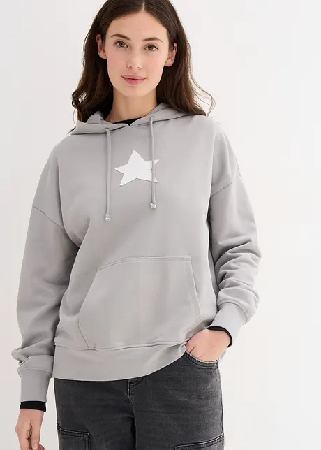 Sweat à capuche 100% coton, bonprix