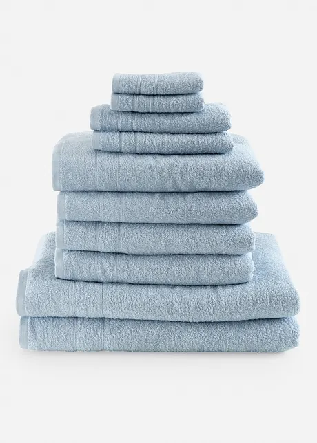 Serviettes de toilette (ens. 10 pces), bonprix