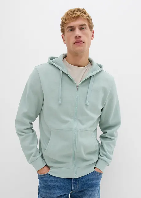 Kapuzen-Sweatjacke mit Reißverschluss, bonprix