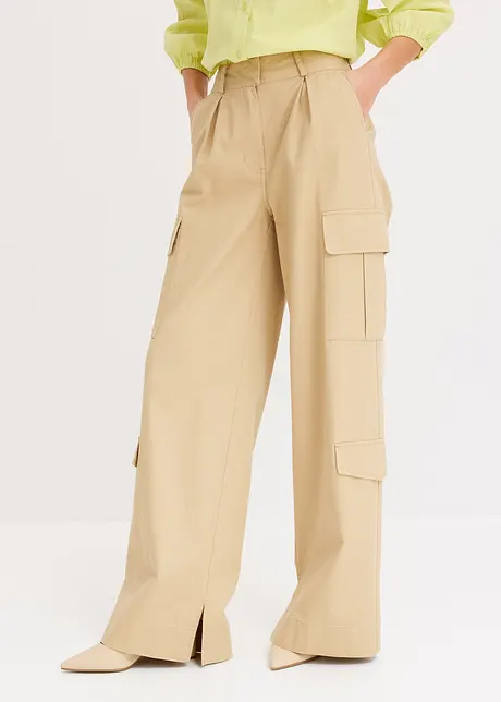 Pantalon cargo 100% coton, bonprix