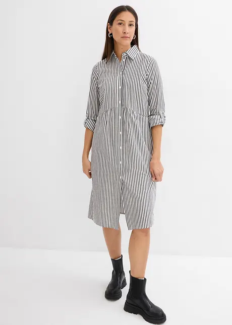 Hemdblusenkleid gestreift, bonprix