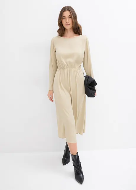 Robe midi en satin, bonprix