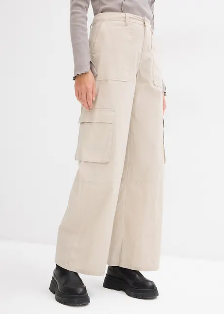 Pantalon cargo en coton extensible, bonprix