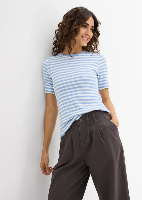 T-shirt côtelé, bonprix