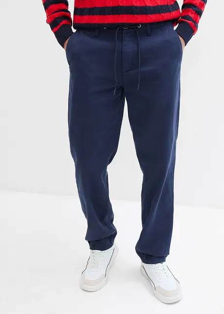 Relaxed Fit Chinohose aus reiner Baumwolle, Straight, bonprix