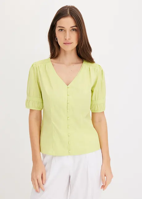 Bluse mit Puffärmeln, bonprix