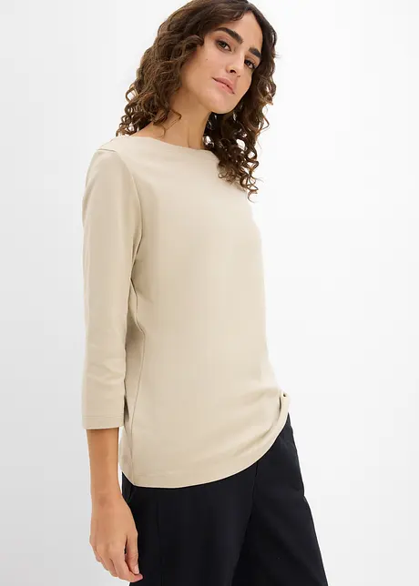 T-Shirt aus reiner schwerer Bio-Baumwolle, bonprix