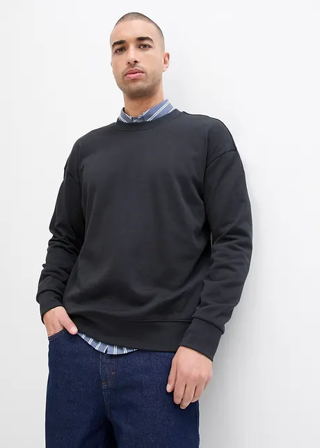 Sweat 100% coton, coupe loose, bonprix