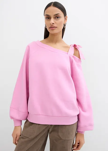 Weites Sweatshirt mit One-Shoulder, bonprix