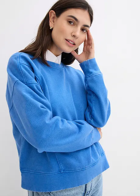 Sweat oversize en coton et viscose, bonprix