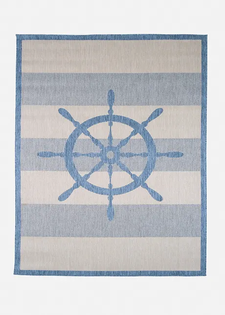 Tapis intérieur et extérieur avec motif gouvernail, bonprix