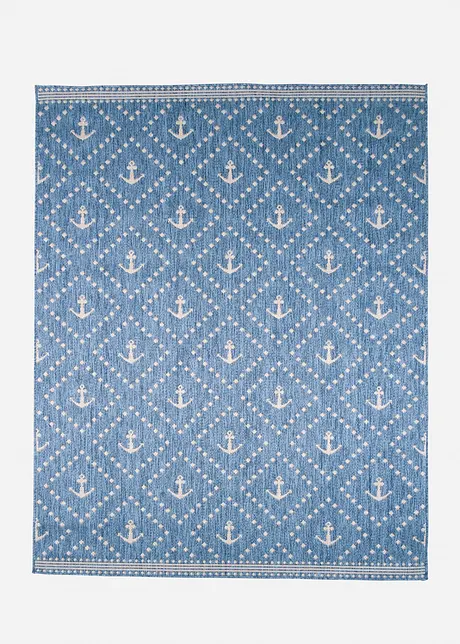 Tapis intérieur et extérieur avec motif d'ancres, bonprix