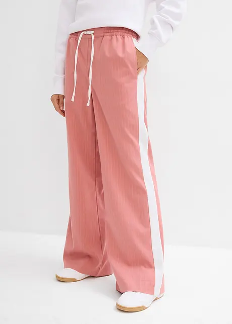 Weite Schlupfhose mit Kontrasstreifen, bonprix