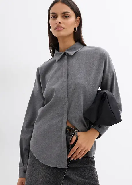Chemisier oversize réversible en viscose mélangée, bonprix