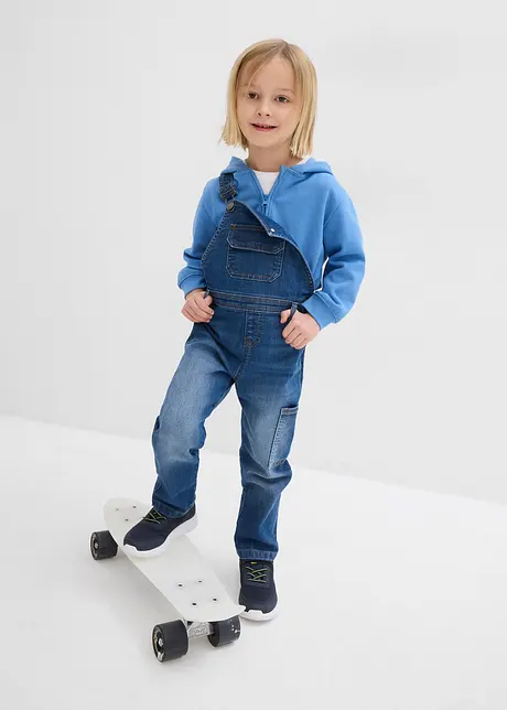 Salopette en jean extensible, Regular Fit, bonprix