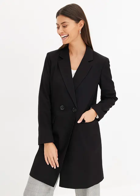 Longblazer mit V-Ausschnitt, langarm, bonprix