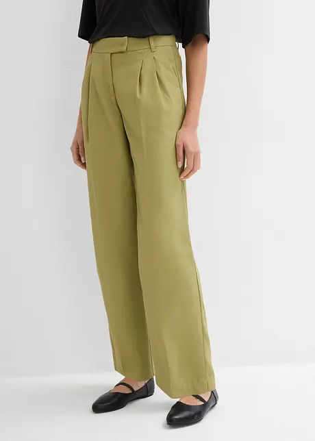 Weite Bundfaltenhose, bonprix