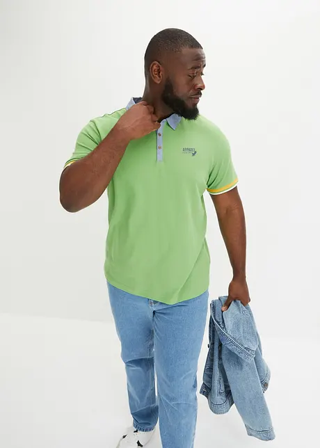 Polo en maille piquée 100% coton, bonprix